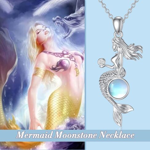 PLATYCO قلادة حورية البحر التنين فينيكس من الفضة الاسترليني هدايا مجوهرات للنساء والفتيات in Kuwait