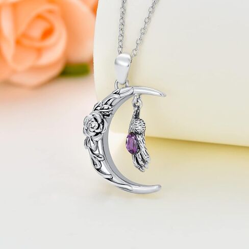 Plesitep Sloth Necklace Sterling Silver Sloth Pendant Necklace Sloth Jewelry Gift for Women Girls, Sterling Silver, crystal in Kuwait