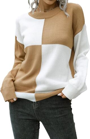 سترة نسائية من DRESSFO بلوفر منسوج بياقة دائرية وأكمام طويلة سترة غير رسمية بأزرار وهمية لخريف وشتاء in Kuwait