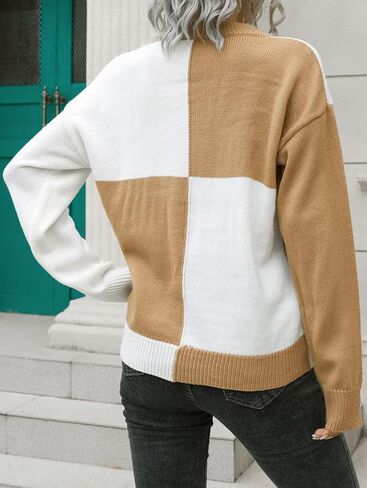 سترة نسائية من DRESSFO بلوفر منسوج بياقة دائرية وأكمام طويلة سترة غير رسمية بأزرار وهمية لخريف وشتاء in Kuwait