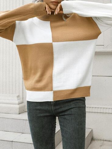 سترة نسائية من DRESSFO بلوفر منسوج بياقة دائرية وأكمام طويلة سترة غير رسمية بأزرار وهمية لخريف وشتاء in Kuwait