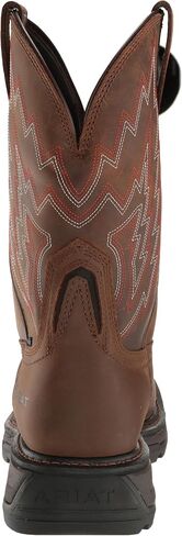 Ariat Mens Big Rig Waterproof Work Boot Dark Brown/Distressed Brown 12 Wide in Saudi Arabia