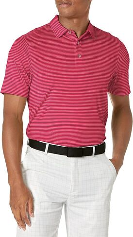 Cutter & Buck Men's Moisture Wicking UPF Drytec Forge Pencil Stripe Polo Shirt in Saudi Arabia