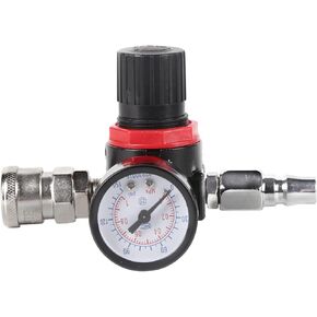 Air Pressure Regulator, Compressed Filter Combo Piggyback With Digital Gauge Semi Auto Drain Metal Bracket Compressor Tools Control Ball Valve Poly Bowl Water Oil Separator For Spray Guns