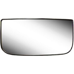 Passenger Side Mirror Glass Assembly With Plastic Backing Plate Lower Bottom Towing Compatible with 2006-2020 Chevrolet GMC Silverado Sierra 1500 2500 3500 HD
