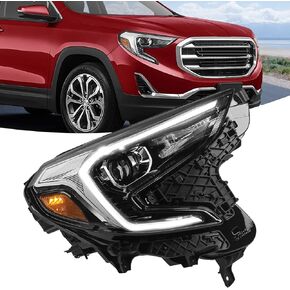 For [Factory HID/Xenon Model] GMC Terrain Headlight Assembly 2018 2019 2020 2021 Left Driver Side Projector Replacement Headlamp 84815558 GM2502475 LH