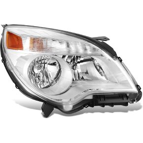 DNA MOTORING Right OE Style Headlight Compatible with 2010-2015 Chevy Equinox LS LT,OEM-HL-0202-L