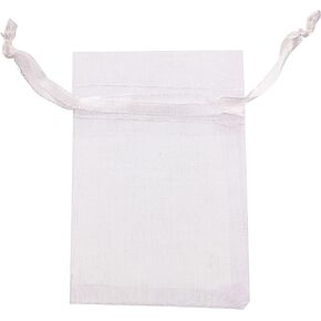 ATCG 25pcs 16x24 Inches Extra Large Drawstring Organza Bags Decoration Festival Wedding Party Favor Gift Toys Pouches White
