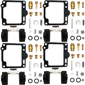 4-Pack Carburetor Repair Kits Carb Rebuild Kit with Diaphragm Float Replacement for Suzuki GS550E GS550L 1980-1982 GS550M 1982 GS550T 1981