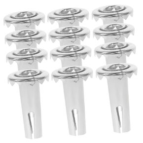 Mobestech 20pcs Metal Caster Rod Cover Castor Wheels Casters Jackbox Accessories for Caster Socket an Fittings Furniture Wheels Mounting for Stem Caster Iron Insert Ring to Rotate