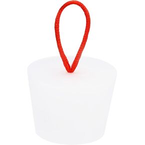 MECCANIXITY Silicone Rubber Tapered Plug 53 to 65mm Solid Bathtub Bungs Stopper with Handle for Test Tubes, Water Pipe, Drainage Hole, White