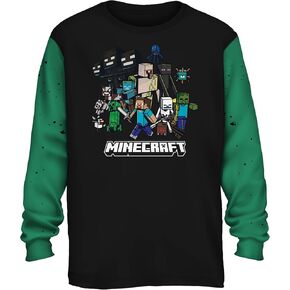 Minecraft Party Big Boys Youth Longsleeve T-Shirt Licensed