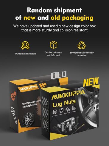 20 قطعة من صواميل العروة المفتوحة M12x1.5 من MIKKUPPA - ارتفاع 50 مم، 60 مقعد مخروطي الشكل مفتوح النهاية، صواميل العروة السوداء لعجلات ما بعد البيع مع مفتاح أداة واحد in Kuwait