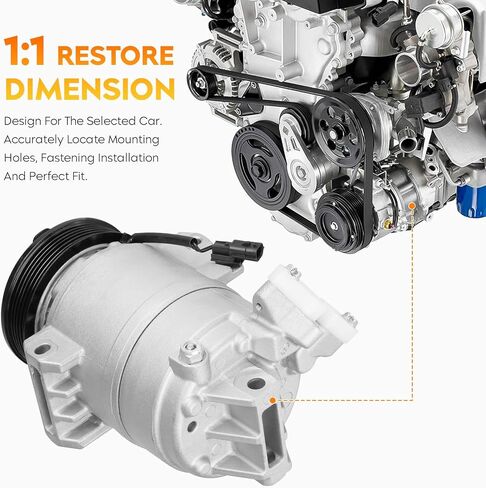 Air Conditioning Compressor with A/C Clutch for Chevy City Express 2.0L 2.0 2015-2018, Nissan NV200 2013-2021 in Saudi Arabia