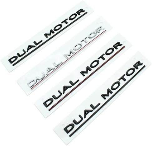 Dual Motor Underlined 3D Letter Emblems Refitting High-Performance Trunk Badge Compatible with Tesla Model X S 3 Y in Saudi Arabia