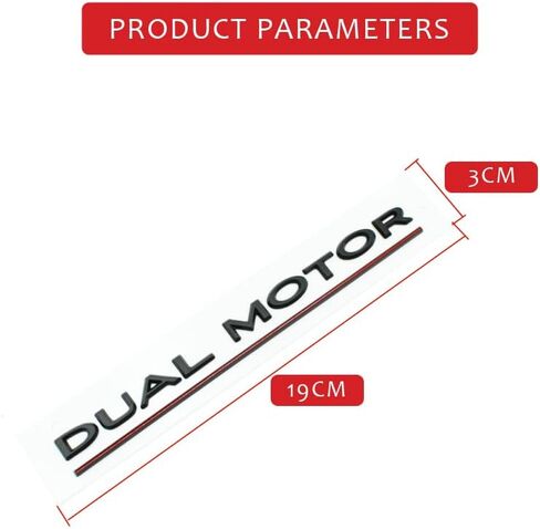 Dual Motor Underlined 3D Letter Emblems Refitting High-Performance Trunk Badge Compatible with Tesla Model X S 3 Y in Saudi Arabia