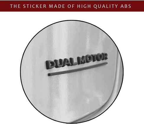 Dual Motor Underlined 3D Letter Emblems Refitting High-Performance Trunk Badge Compatible with Tesla Model X S 3 Y in Saudi Arabia