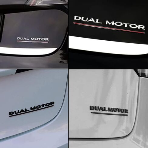 Dual Motor Underlined 3D Letter Emblems Refitting High-Performance Trunk Badge Compatible with Tesla Model X S 3 Y in Saudi Arabia
