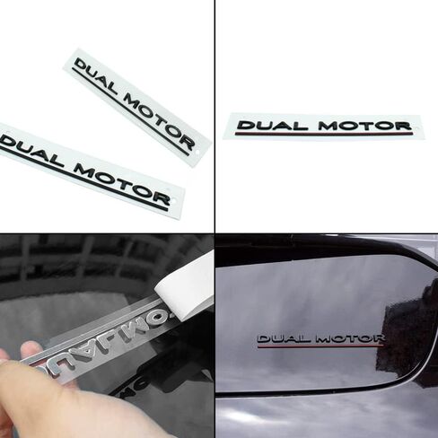 Dual Motor Underlined 3D Letter Emblems Refitting High-Performance Trunk Badge Compatible with Tesla Model X S 3 Y in Saudi Arabia