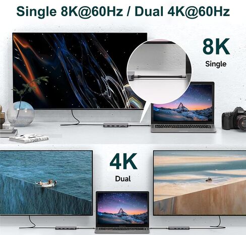 2-Packs Short USB C Cable, (5inch) Thunderbolt 4 USB 4 Cable with 40Gbps Data Transfer 240W PD Fast Charging 8K@60Hz, Compatible for iPhone 15 Pro Max, External SSD, Docking, eGPU Laptop in Saudi Arabia