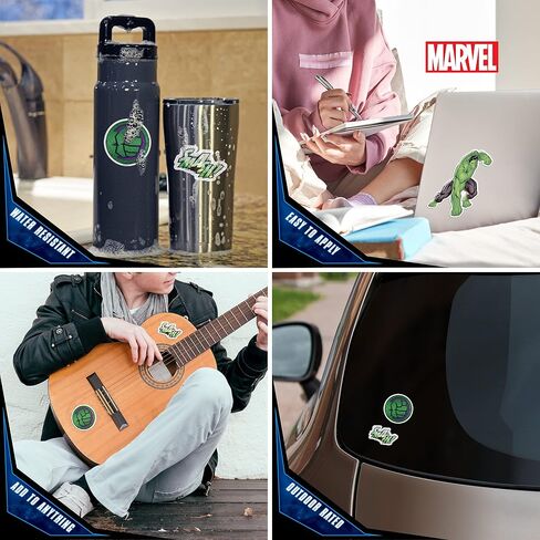 Marvel Incredible Hulk Smash Vinyl Decals - Set of 3 Outdoor Rated Stickers for Car, Laptop, Computer, Water Bottle - Marvel Stickers for Kids and Adults in Saudi Arabia