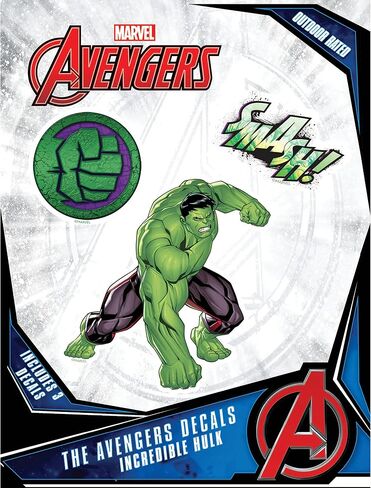 Marvel Incredible Hulk Smash Vinyl Decals - Set of 3 Outdoor Rated Stickers for Car, Laptop, Computer, Water Bottle - Marvel Stickers for Kids and Adults in Saudi Arabia