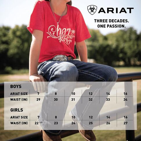 ARIAT Boys' Big B4 Relaxed Coltrane Boot Cut Jean in Saudi Arabia