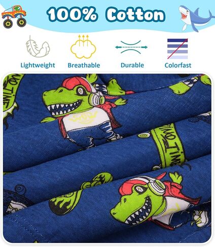 JAHSIYI 100% Cotton Boys Boxer Briefs Tagless Toddler Underwear (6-Pack) in Saudi Arabia