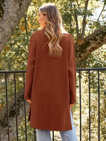 LILLUSORY Women's Long Wool Cardigan Sweaters Oversized Fall Dressy Coatigan Light Casual Jackets Knit Winter Coats in Kuwait