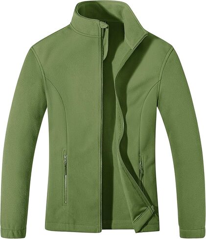 MAGCOMSEN Women's Fleece Jacket Zip Up Coat Lightweight Soft Warm Long Sleeve Jackets with Pockets for Winter in Kuwait