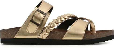 White Mountain Women's Hazy Braided Footbed Sandal in Kuwait