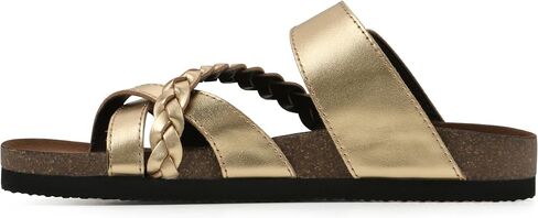 White Mountain Women's Hazy Braided Footbed Sandal in Kuwait