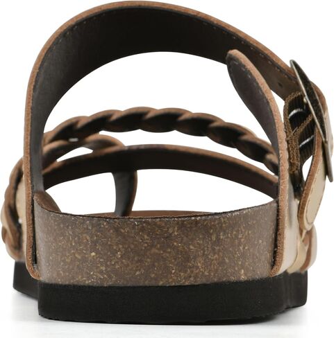 White Mountain Women's Hazy Braided Footbed Sandal in Kuwait