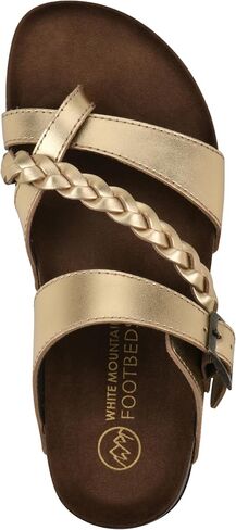 White Mountain Women's Hazy Braided Footbed Sandal in Kuwait