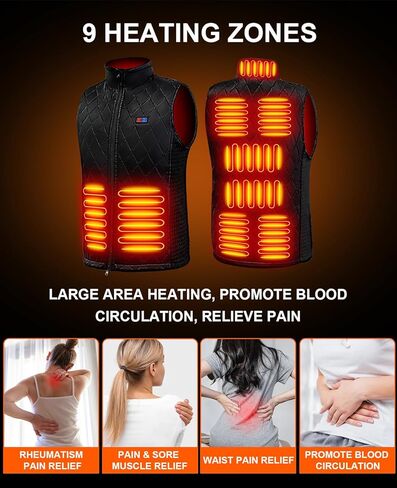 سترة Ompusos ساخنة للرجال والنساء، سترة ساخنة مع حزمة بطارية متضمنة قابلة للشحن، سترة كهربائية ساخنة للصيد in Kuwait
