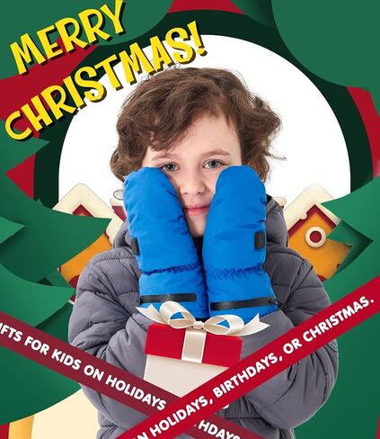 قفازات شتوية ساخنة كهربائية من أروما سيزون للأطفال وقفازات الأطفال، قفازات ثلج دافئة مقاومة للماء للأطفال الصغار in Kuwait