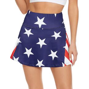American Trends High Waist Pleated Tennis Skirt with Pockets Skorts Skirts for Women
