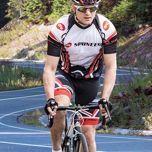 قميص رجالي لركوب الدراجات من Sponeed Bike Jersey شورت مبطن وجيد التهوية لركوب الدراجات in Saudi Arabia