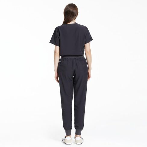 Uniforms World Scrubs for Women Set - Stretch Scrub Top & Pants with 8 Pockets, Yoga Waistband, Anti Wrinkle, Slim Fit in Saudi Arabia
