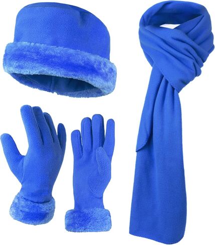 Women's Warm Fleece Winter - Women's Hat and Glove Set + Hats Gloves Scarves for Women in Kuwait