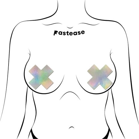 PASTEASE X Pasties - أغطية الحلمات للمهرجانات والحفلات الموسيقية والملابس الداخلية | إكسسوارات الهالوين | خالٍ من اللاتكس ومصنوع في الولايات المتحدة الأمريكية in Kuwait