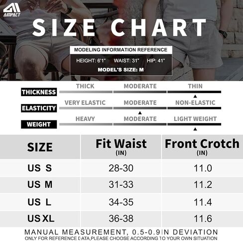AIMPACT Men's 5"/7" Sweat Shorts Elastic Waist Gym Workout with Pockets in Saudi Arabia