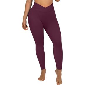 SUUKSESS Women Crossover Seamless Leggings Butt Lifting High Waisted Workout Yoga Pants