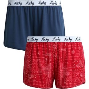 Lucky Brand Women's Pajama Bottoms - 2 Pack Sleep and Lounge Sweat Shorts (S-XL)