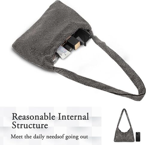 AOYUNHUI حقائب اليد المحافظ للنساء حقيبة حجر الراين للنساء مخلب المحافظ للنساء لحفل زفاف استقبال حفلة موسيقية لم الشمل in Kuwait