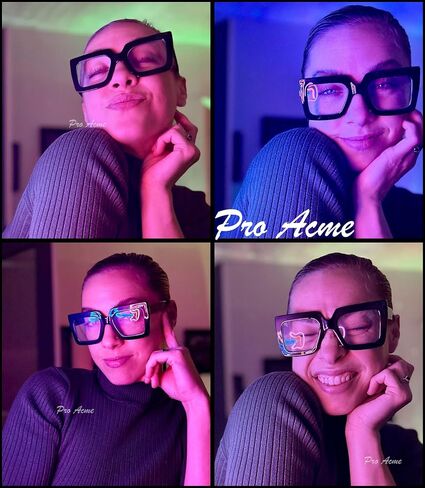 Pro Acme Blue Light Blocking Glasses Big Square Thick Frames Fake Glasses for Women in Saudi Arabia