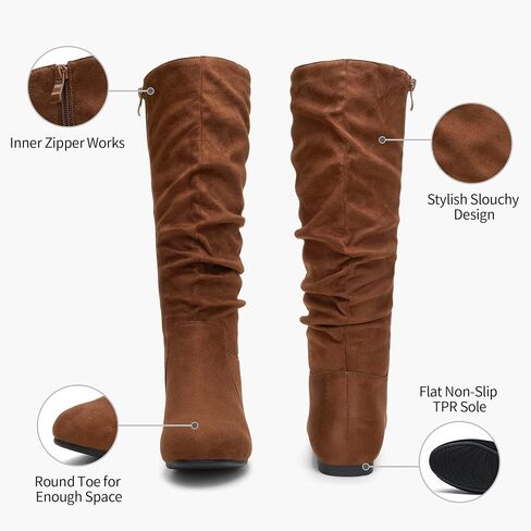 Women's 941 Knee High Boots, Fall Falt Slouch Boot, Tall Boot Pull on in Saudi Arabia