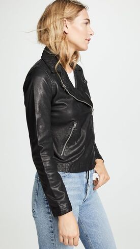 سترة Madewell النسائية الجلدية المغسولة للدراجات النارية in Saudi Arabia