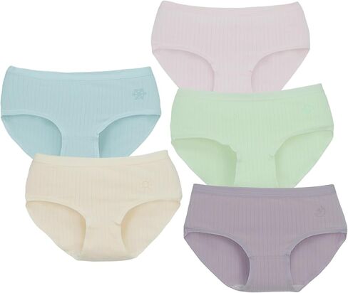 Happy Cherry Girls Underwear Organic Cotton Cute Little Girls Panties Breathable Comfort Kids Hipster Briefs 10 Packs in Saudi Arabia
