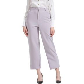 Nanxson Work Pants for Women Elastic Waist Straight Leg with 2 Pockets for Business Office Restaurant Hotel CFM2017